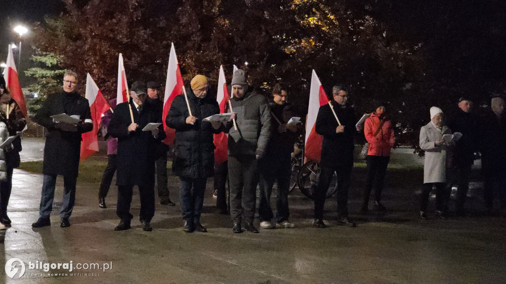 Patriotyczny głos na Placu Wolności: Mieszkańcy Biłgoraja na 11 listopada