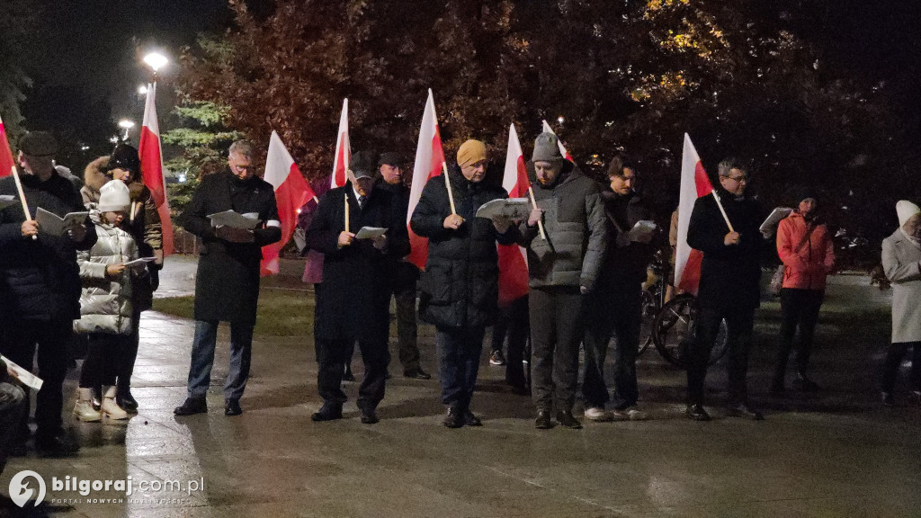 Patriotyczny głos na Placu Wolności: Mieszkańcy Biłgoraja na 11 listopada