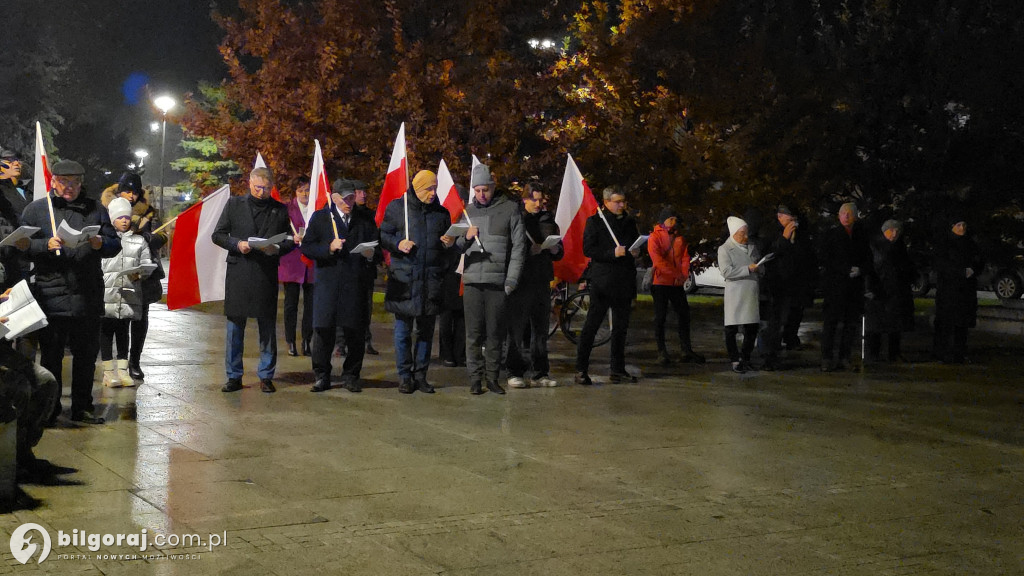 Patriotyczny głos na Placu Wolności: Mieszkańcy Biłgoraja na 11 listopada