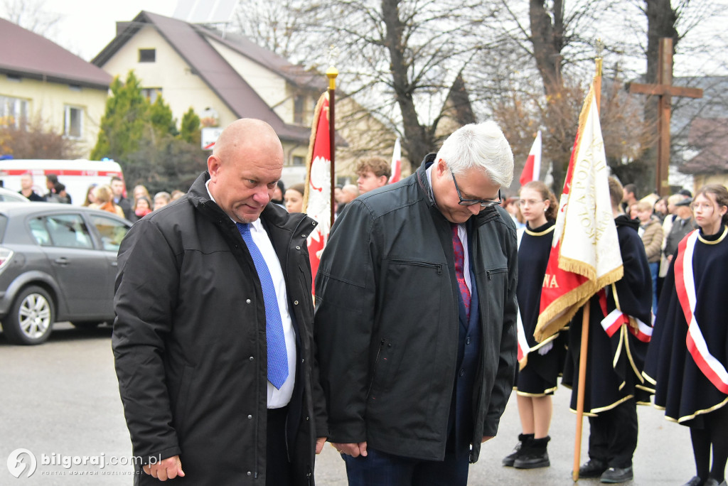 Krew pokoleń za wolność: Gmina Biłgoraj świętuje 107. rocznicę niepodległości