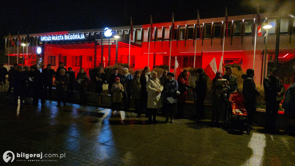 Patriotyczny głos na Placu Wolności: Mieszkańcy Biłgoraja na 11 listopada