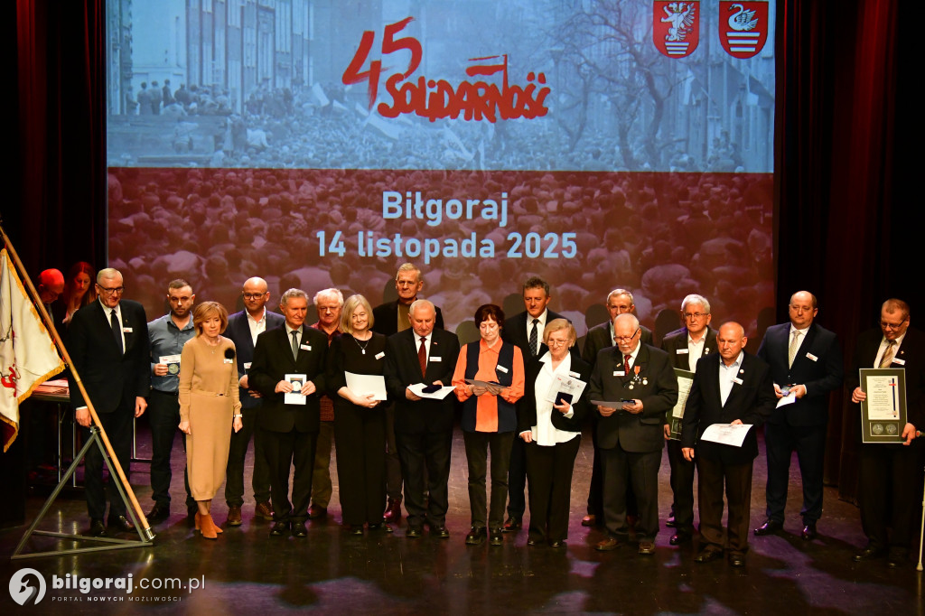 Biłgoraj uroczyście świętował 45 lat Solidarności