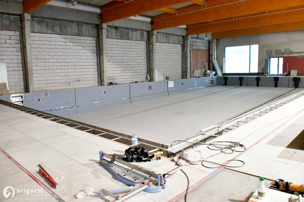 Kryta Pływalnia w Biłgoraju: Coraz bliżej zakończenia prac