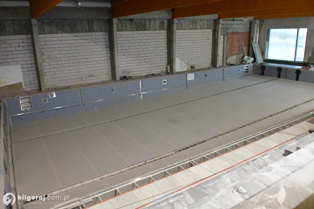 Kryta Pływalnia w Biłgoraju: Coraz bliżej zakończenia prac