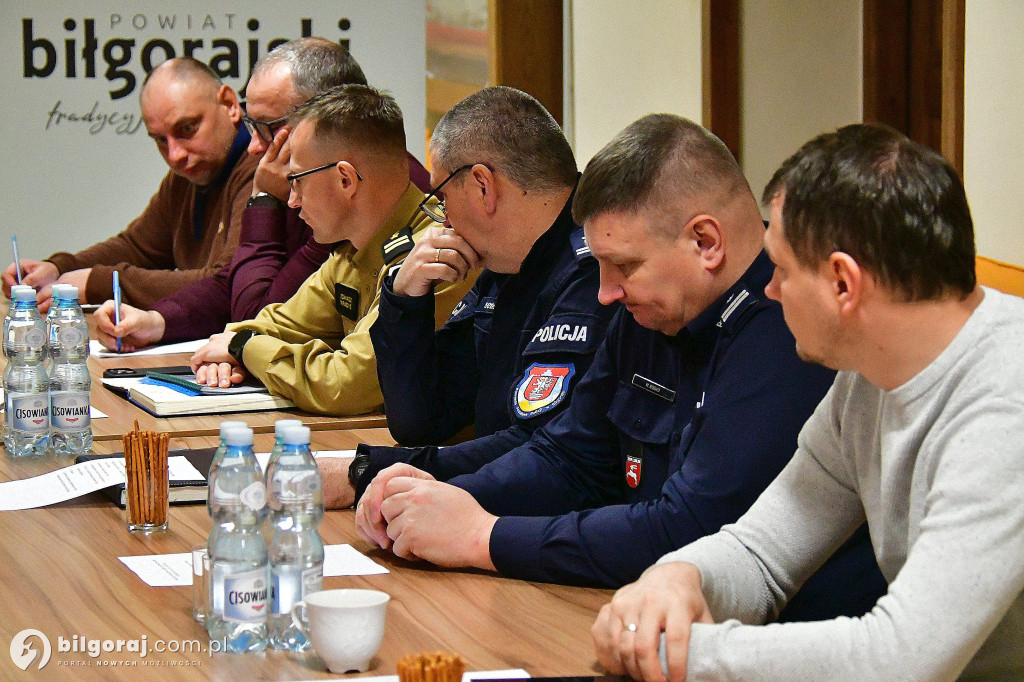 Bezpieczeństwo powiatu biłgorajskiego - posiedzenie Komisji Bezpieczeństwa i Porządku