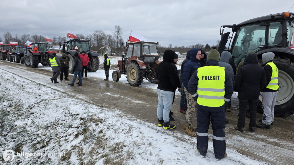 Demonstracja zamiast blokad. Rolnicy z Ziemi Biłgorajskiej protestują