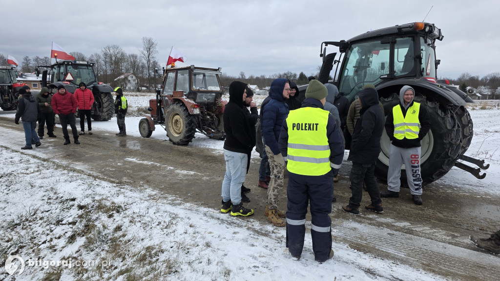 Demonstracja zamiast blokad. Rolnicy z Ziemi Biłgorajskiej protestują