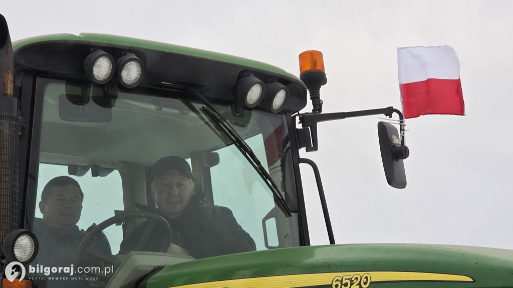 Demonstracja zamiast blokad. Rolnicy z Ziemi Biłgorajskiej protestują