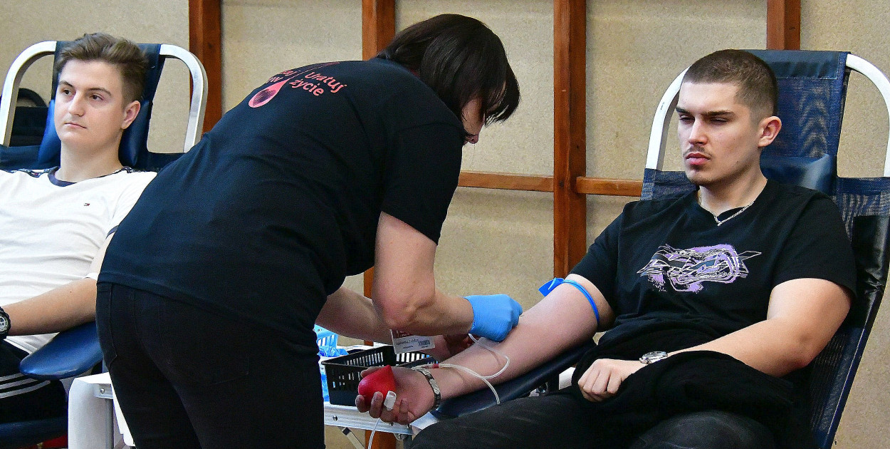 Relacja z terenowej akcji poboru krwi w RCEZ