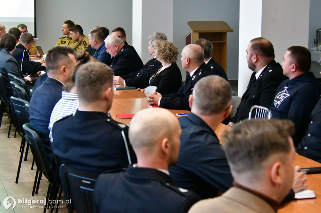 Odprawa strażacka w KP PSP w Biłgoraju