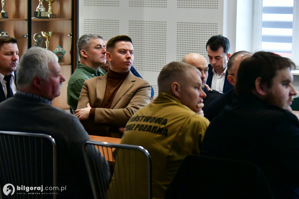 Odprawa strażacka w KP PSP w Biłgoraju