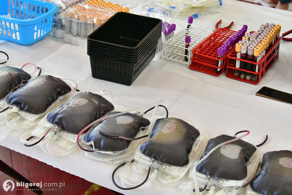 Elektryk naładowany pomaganiem. 72 osoby oddały krew w biłgorajskim RCEZ