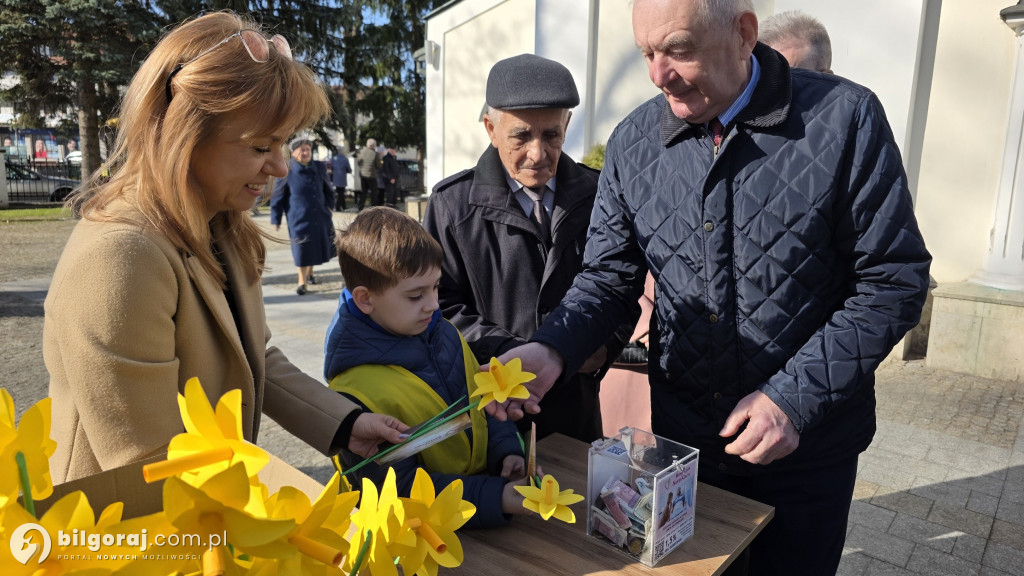Żonkile nadziei w Biłgoraju. Wsparcie dla Hospicjum Santa Galla