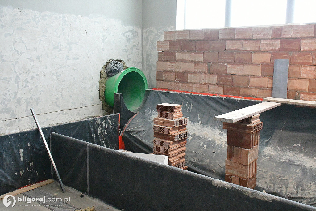 Zaglądamy na plac budowy biłgorajskiej pływalni