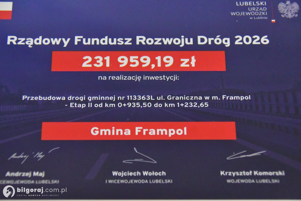 Drogowa rewolucja na Ziemi Biłgorajskiej. 31 mln zł na inwestycje