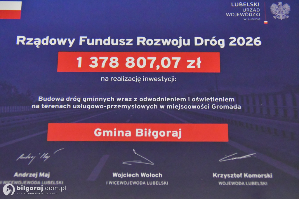 Drogowa rewolucja na Ziemi Biłgorajskiej. 31 mln zł na inwestycje