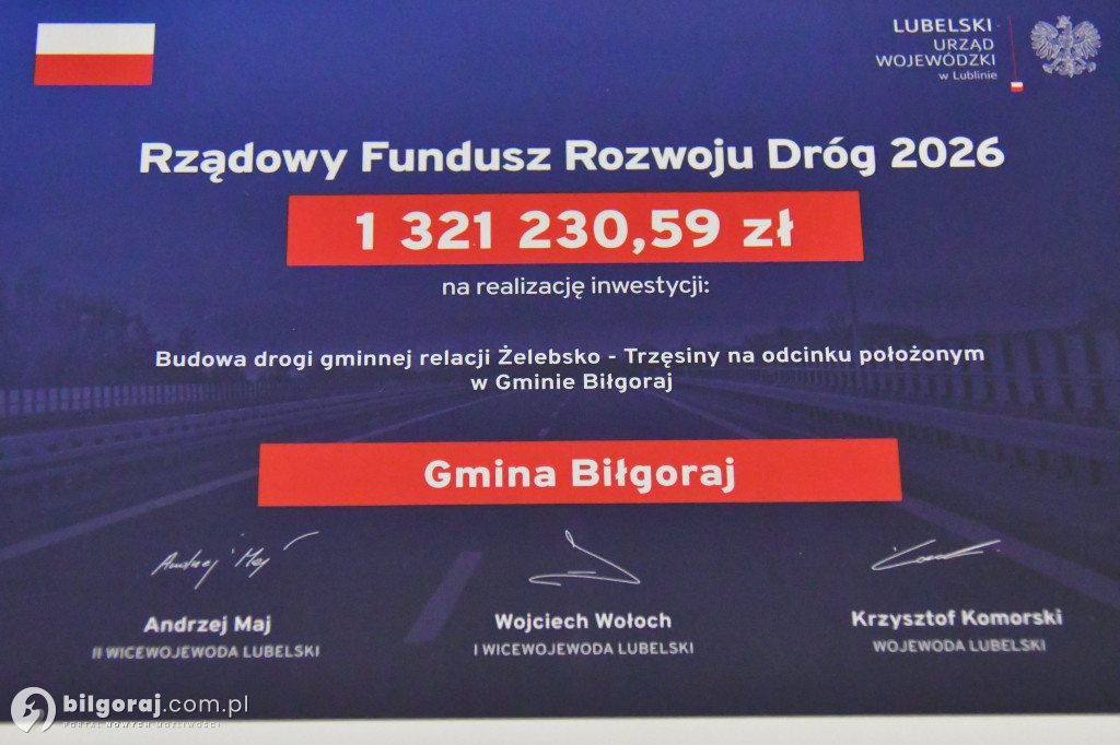 Drogowa rewolucja na Ziemi Biłgorajskiej. 31 mln zł na inwestycje