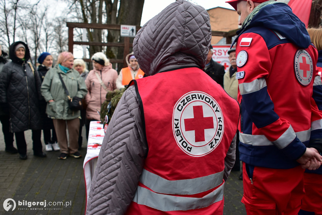 Plecak ewakuacyjny i wsparcie psychiczne – PCK szkoli mieszkańców Biłgoraja