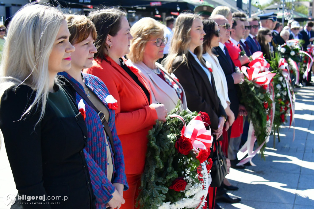 Relacja z uroczystości 3 Maja w Biłgoraju