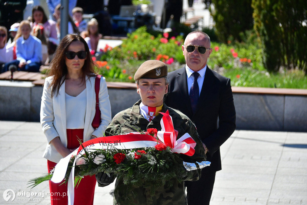 Relacja z uroczystości 3 Maja w Biłgoraju