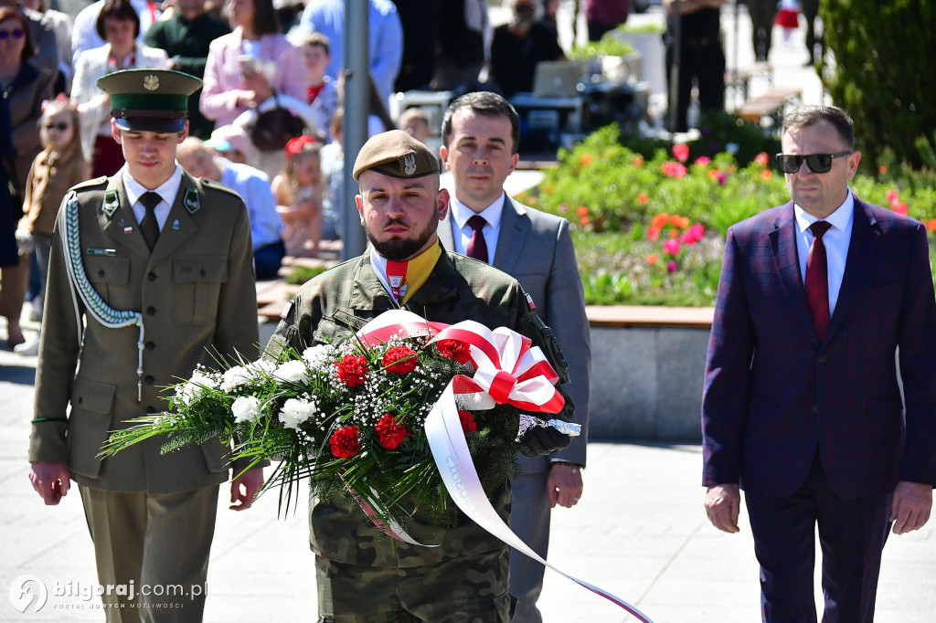 Relacja z uroczystości 3 Maja w Biłgoraju