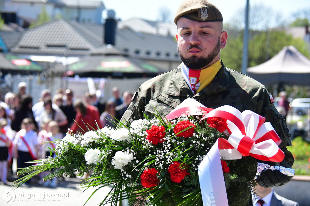 Relacja z uroczystości 3 Maja w Biłgoraju