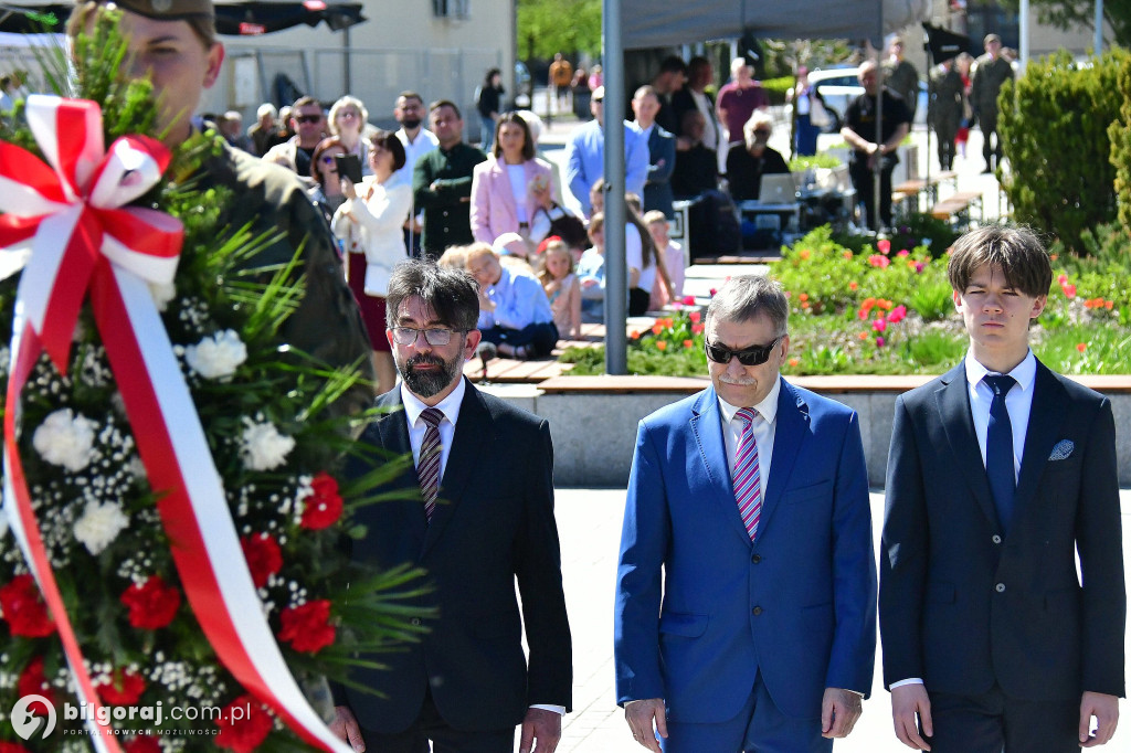 Relacja z uroczystości 3 Maja w Biłgoraju