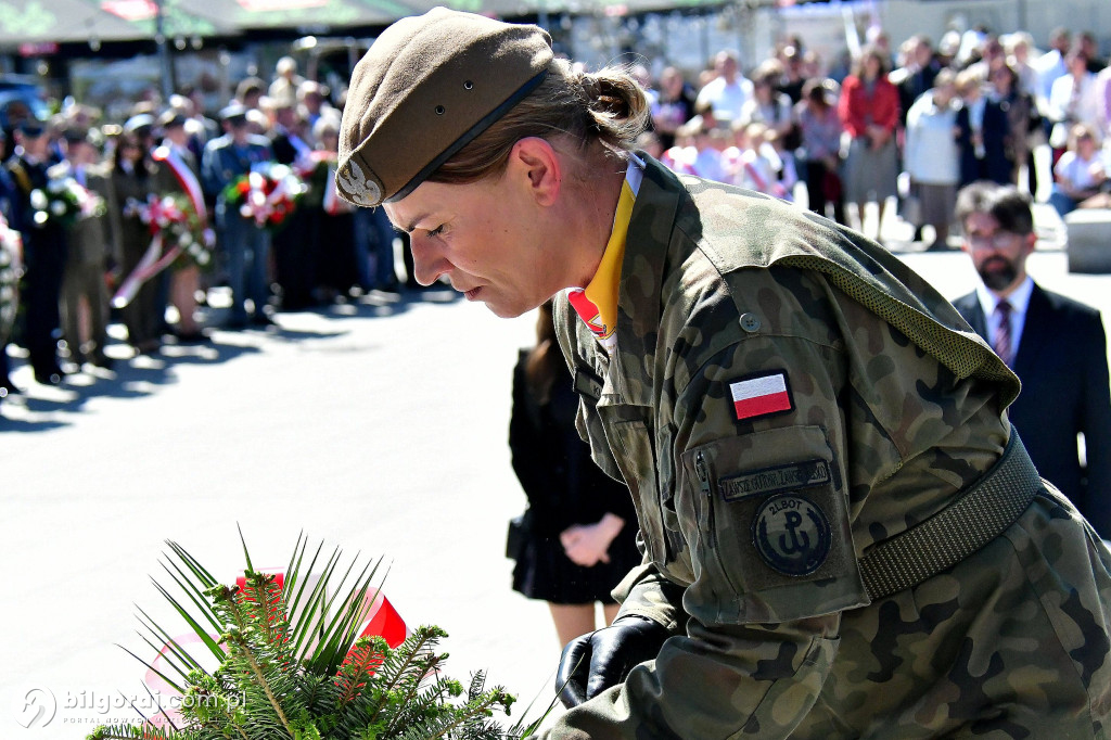 Relacja z uroczystości 3 Maja w Biłgoraju