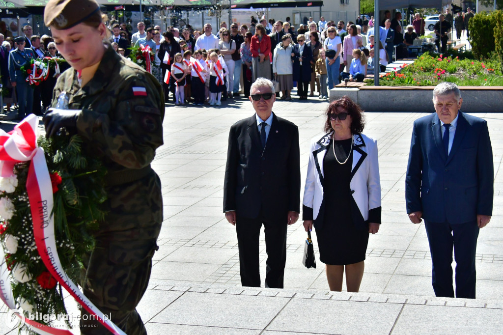 Relacja z uroczystości 3 Maja w Biłgoraju