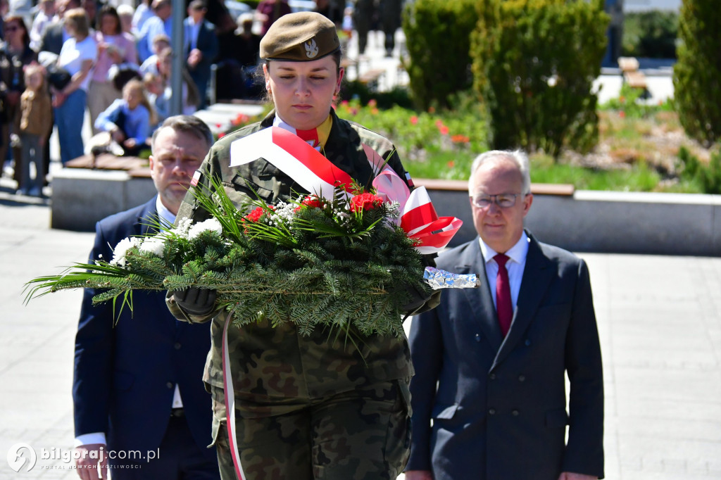 Relacja z uroczystości 3 Maja w Biłgoraju