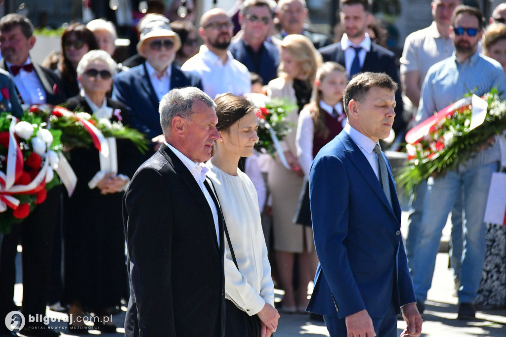Relacja z uroczystości 3 Maja w Biłgoraju