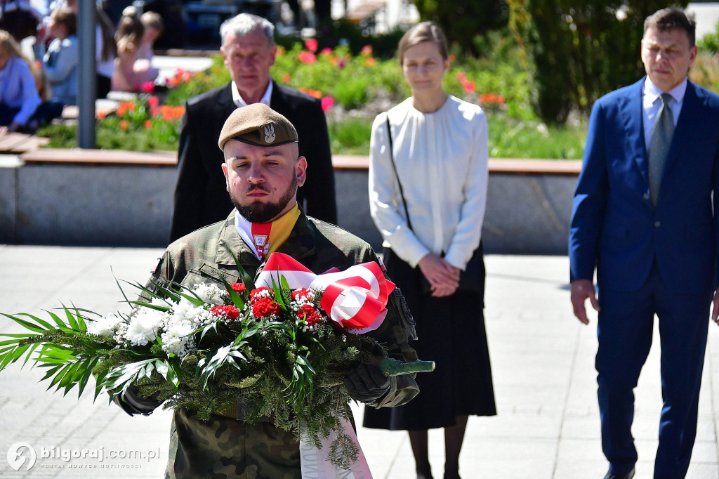 Relacja z uroczystości 3 Maja w Biłgoraju