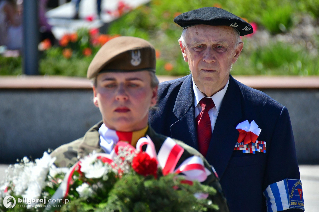 Relacja z uroczystości 3 Maja w Biłgoraju