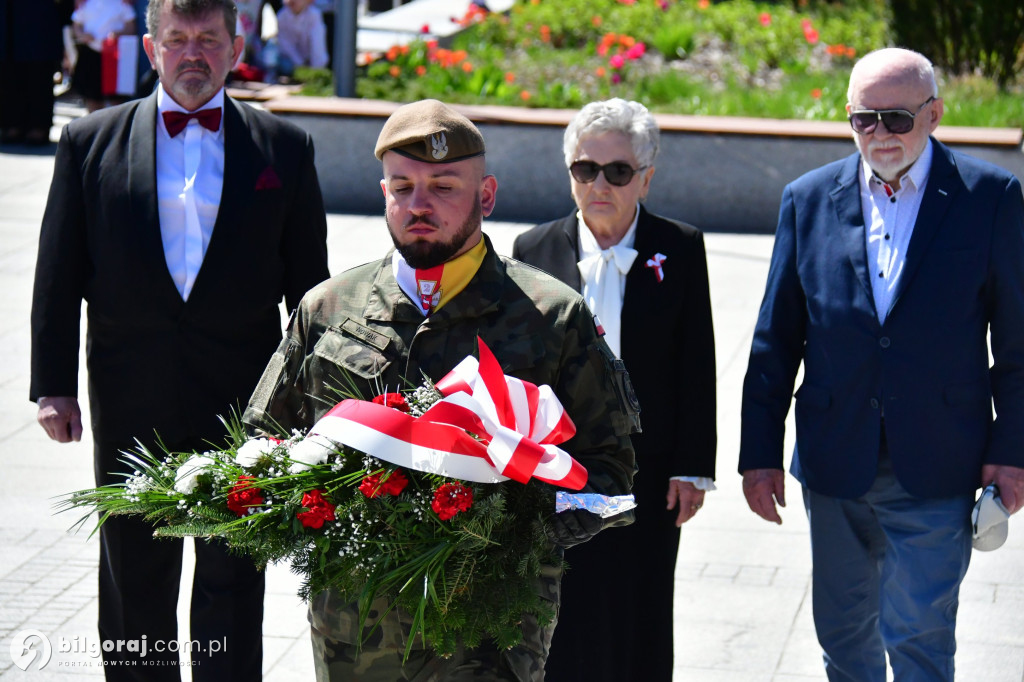 Relacja z uroczystości 3 Maja w Biłgoraju