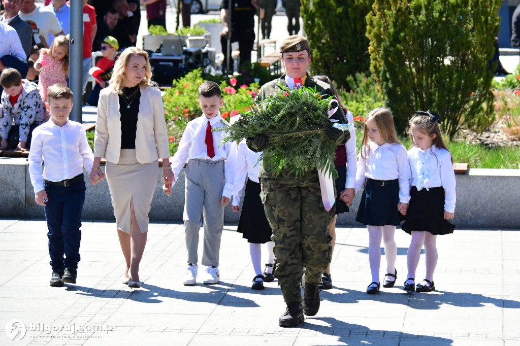 Relacja z uroczystości 3 Maja w Biłgoraju