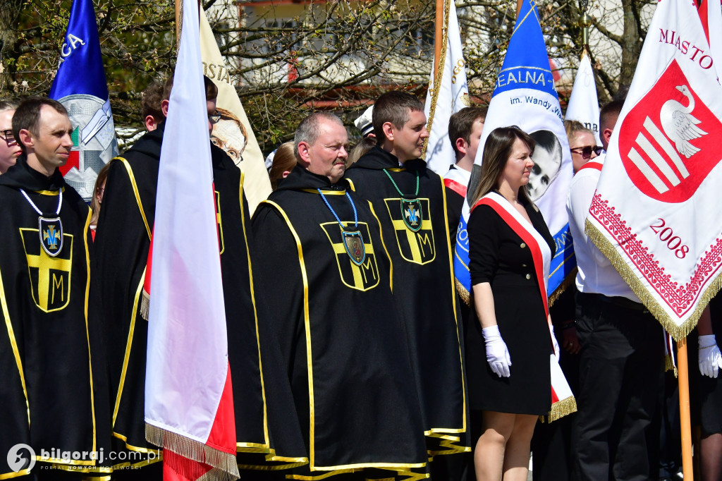 Relacja z uroczystości 3 Maja w Biłgoraju