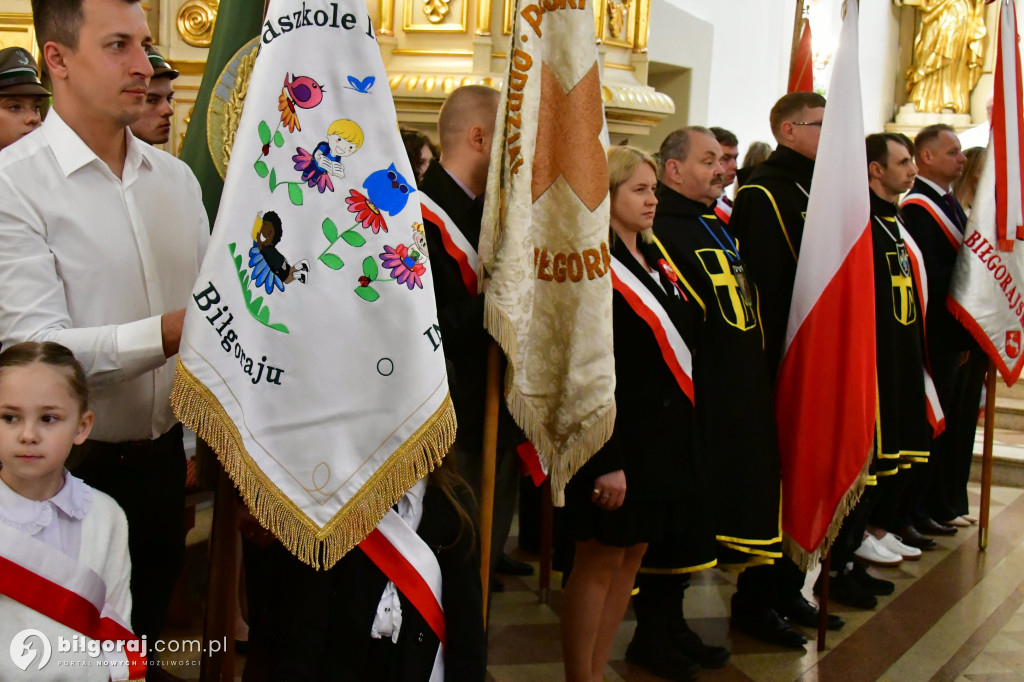 Relacja z uroczystości 3 Maja w Biłgoraju