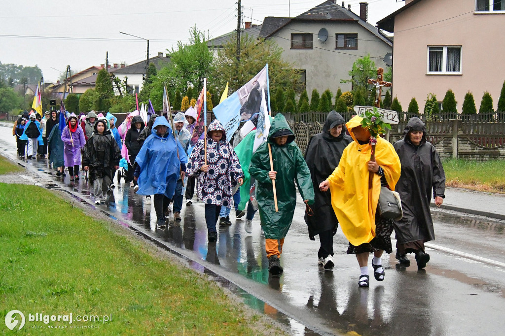 Pielgrzymi z Tereszpola idą do Górecka Kościelnego