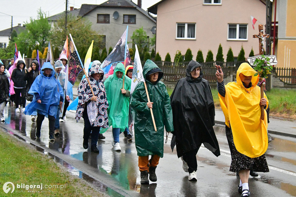 Pielgrzymi z Tereszpola idą do Górecka Kościelnego