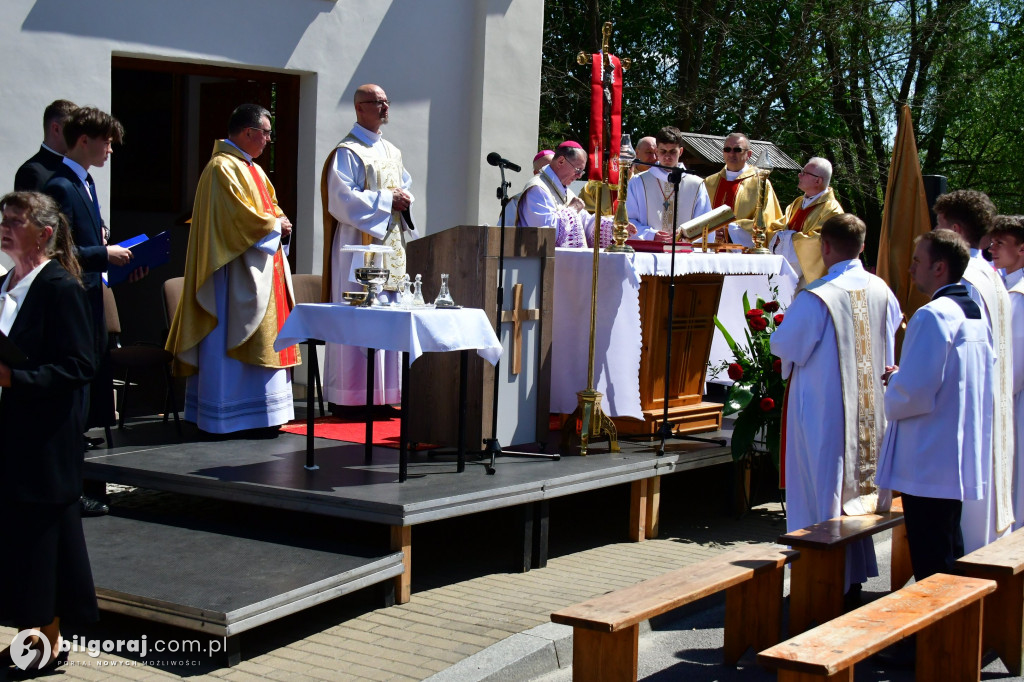 Biłgoraj. Msza święta przy kaplicy objawień