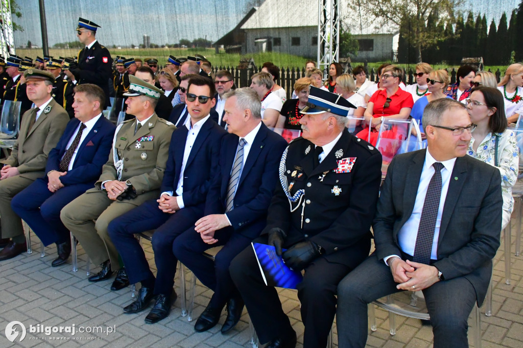 Hołd za walkę z pożarem w Puszczy Solskiej