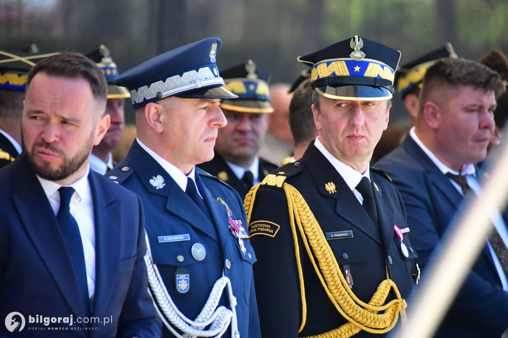 Hołd za walkę z pożarem w Puszczy Solskiej