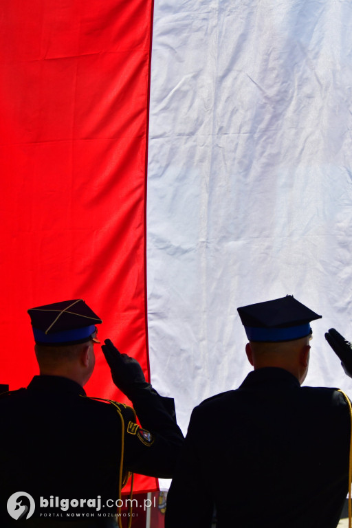 Hołd za walkę z pożarem w Puszczy Solskiej
