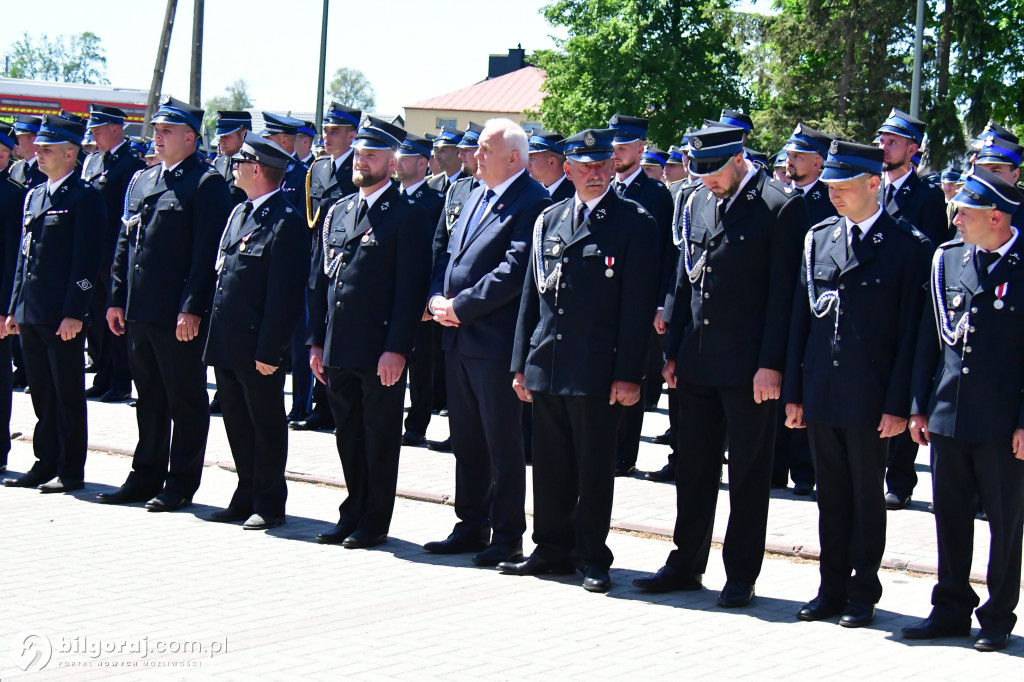 Hołd za walkę z pożarem w Puszczy Solskiej
