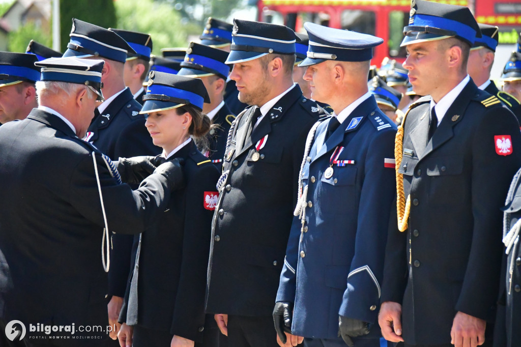 Hołd za walkę z pożarem w Puszczy Solskiej
