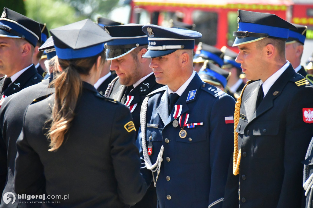 Hołd za walkę z pożarem w Puszczy Solskiej