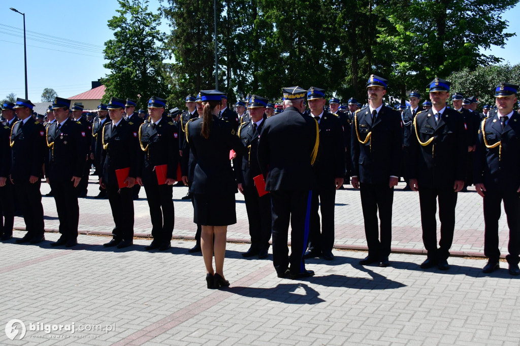 Hołd za walkę z pożarem w Puszczy Solskiej