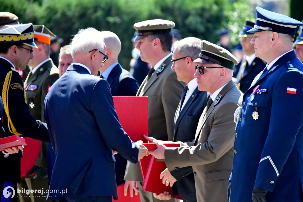 Hołd za walkę z pożarem w Puszczy Solskiej