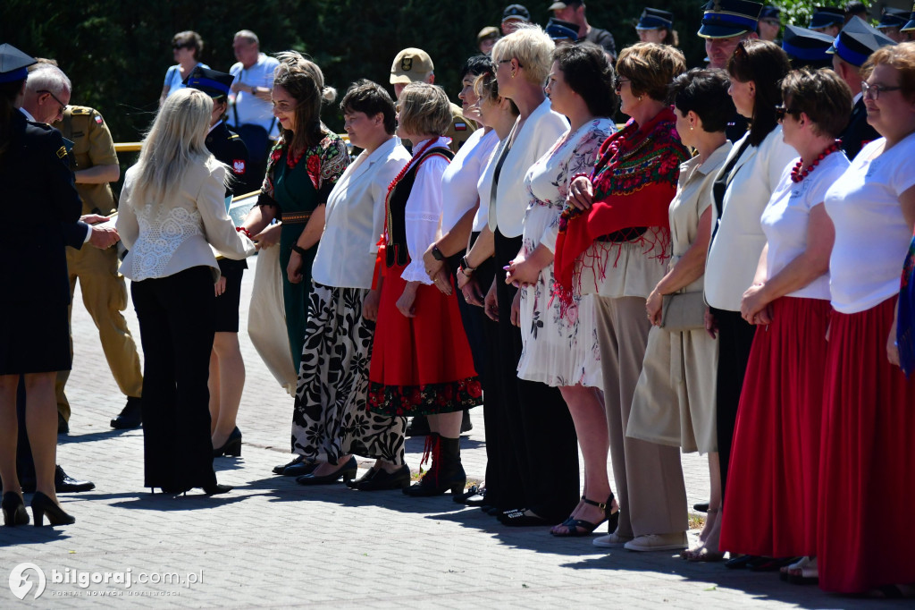 Hołd za walkę z pożarem w Puszczy Solskiej