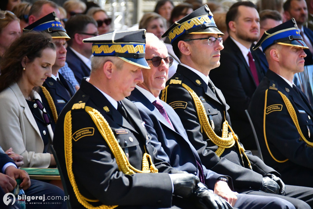 Hołd za walkę z pożarem w Puszczy Solskiej